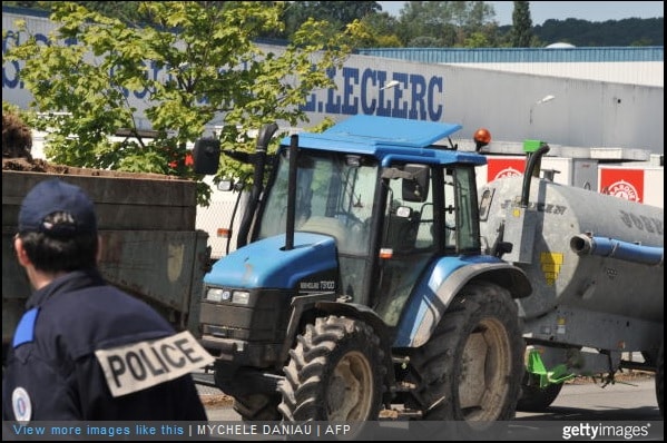 Farmers hurl vegetables in tractor rage attacks