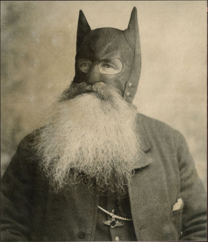 batman with a mustache