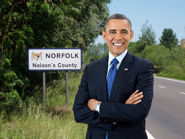 Barack Obama getting his first look at Norfolk