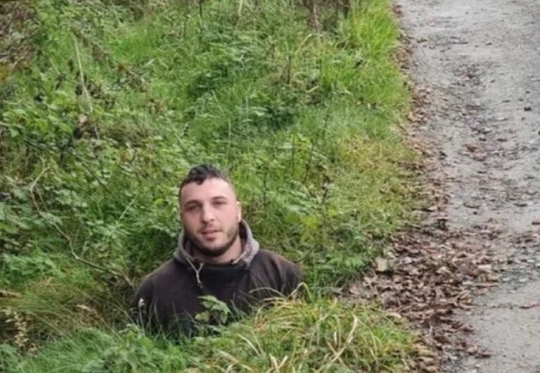 Pissing pooch finds missing pedestrian in pub walk pothole