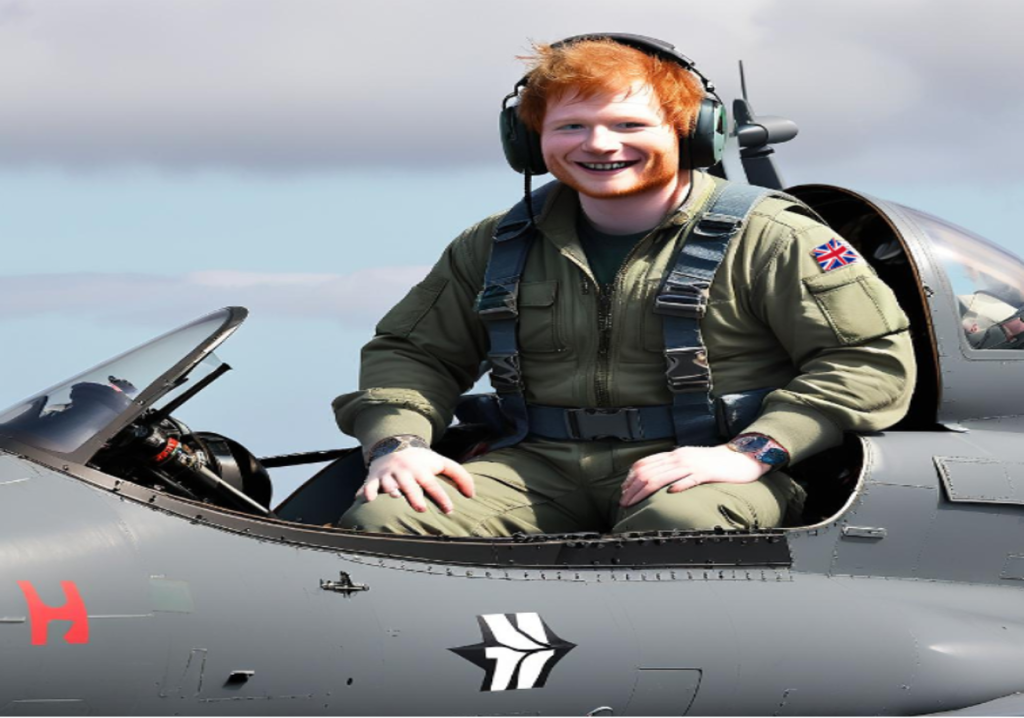 Dive! Pop singer Ed Sheeran appointed new Typhoon Display Pilot