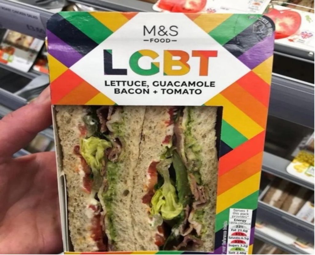 Marks & Spencer stuff gay food down customers' throats