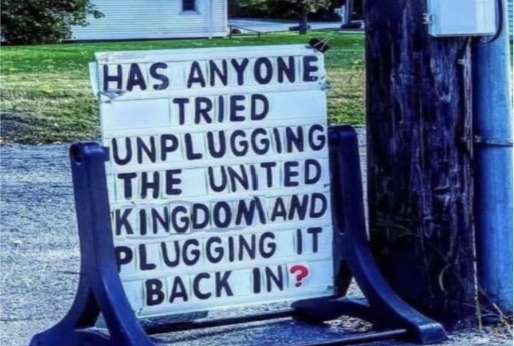 United Kingdom in decline: Time to 'switch off and plug it back in'