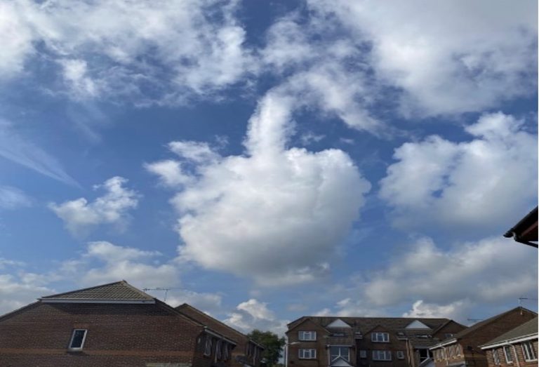 Cloud formation flips off Britain, signalling end of a rare sunny summer