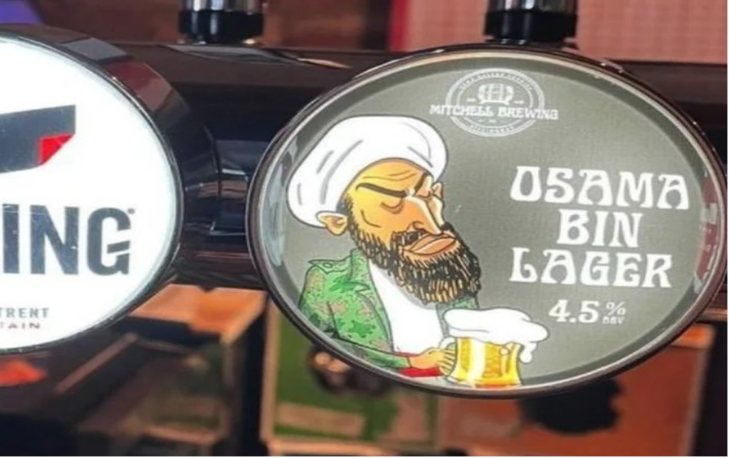 Osama Bin Lager goes down a bomb at Suffolk pub